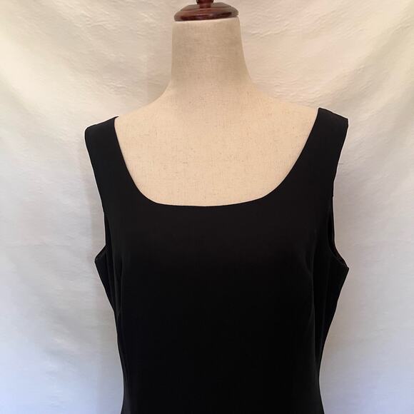 Virgo Chiffon Overlay Little Black Dress Size 10 Whimsygoth Midi Cocktail Sheer - Picture 2 of 14